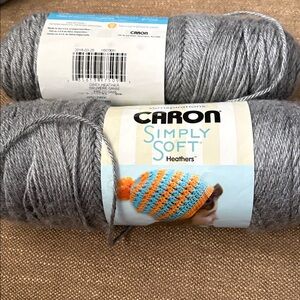 Caron Simply Soft Heathers Yarn - Gray 2
skeins